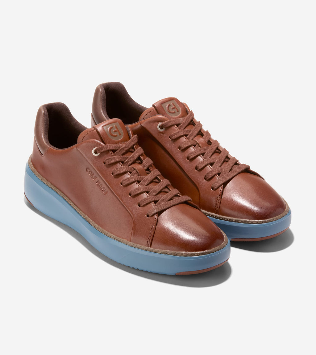 COLE HAAN - GP TOPSPIN SNEAKER-WOODBURY/LAVA BROWN - C40591