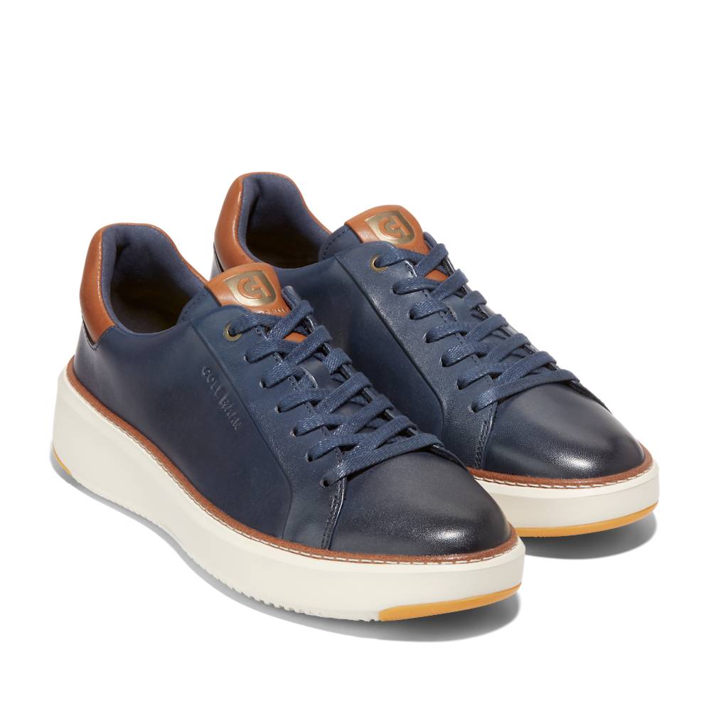 COLE HAAN - GP TOPSPIN SNEAKER-NVY BLZR LTHR/IVRY - C37158